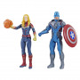 Фигурки Капитан Америка и Капитан Марвел с аксессуарами Герои Marvel Hasbro E5078