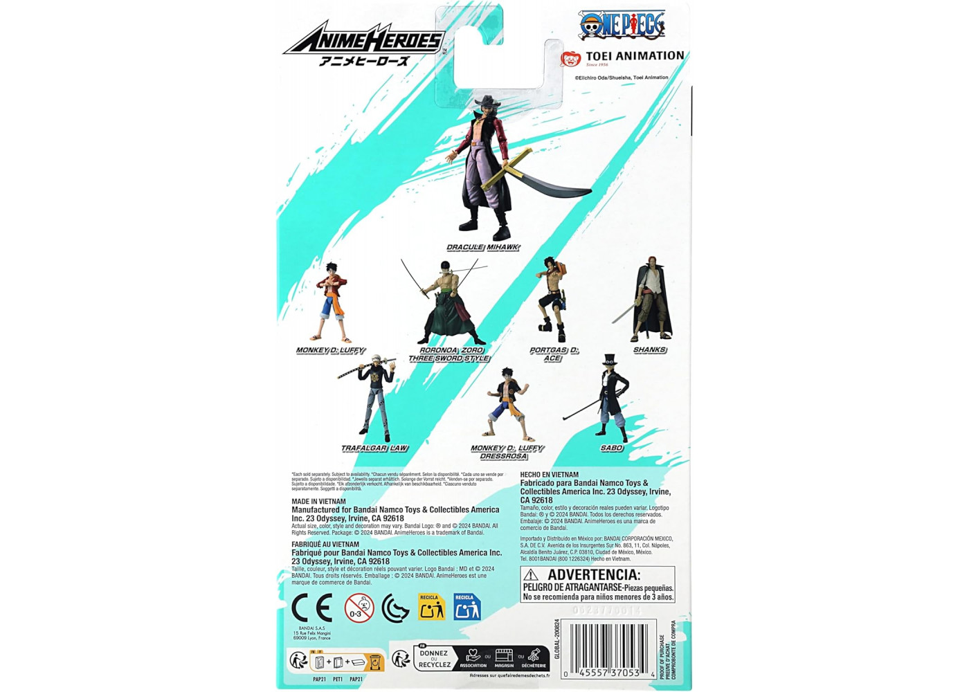 Фигурка Аниме Дракуле Михока Ван-Пис One Piece Anime Dracule Mihawk Bandai 37053