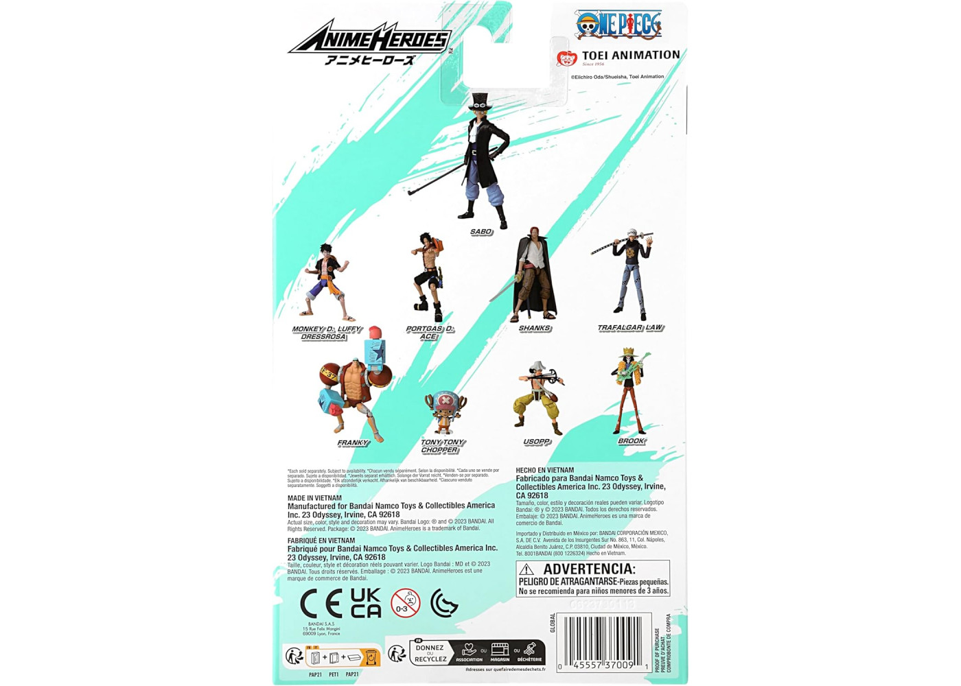 Фігурка Аніме Сабо Ван-Піс Ван-Пис One Piece Anime Heroes Sabo Bandai 37009
