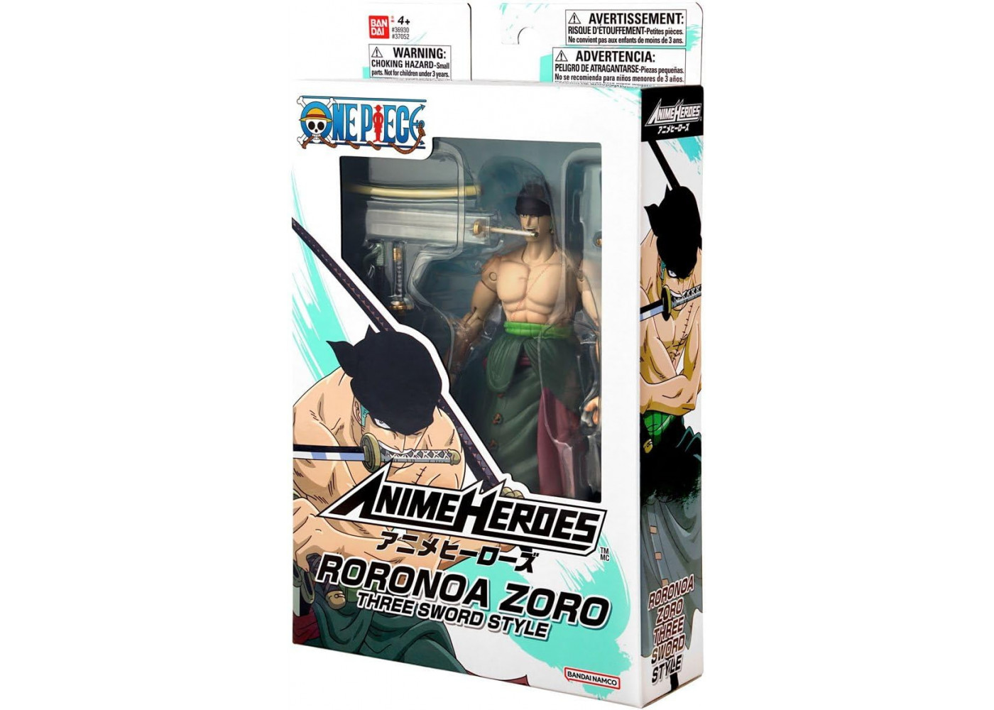 Фігурка Аніме Ророноа Зоро Ван-Піс One Piece Roronoa Zoro Three Sword Style Bandai 37052