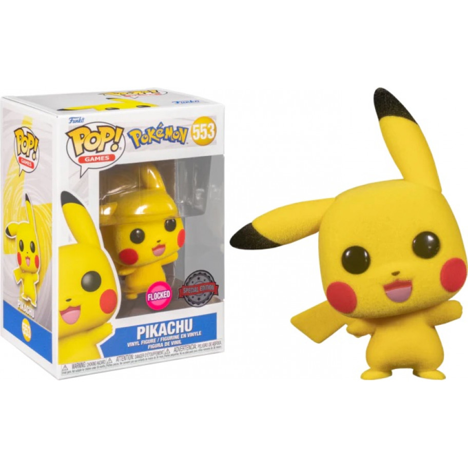 Фигурка Фанко Ексклюзив Покемон Пикачу №553 Pokemon Pikachu Flocked Funko 62469