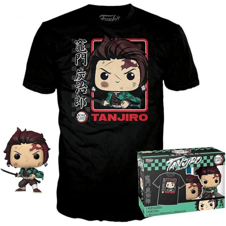 Фигурка Фанко с Футболкой XL Тандзиро Камадо Истребитель Демонов №867 Demon Slayer Tanjiro Kamado Kimono Funko 62493