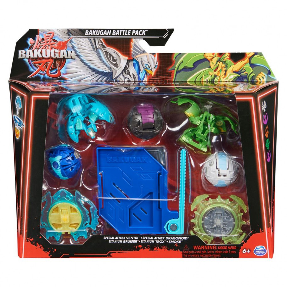 Набор 5 Бакуганов Особая Атака Bakugan Bakugan Special Attack Ventri Spin Master 40473