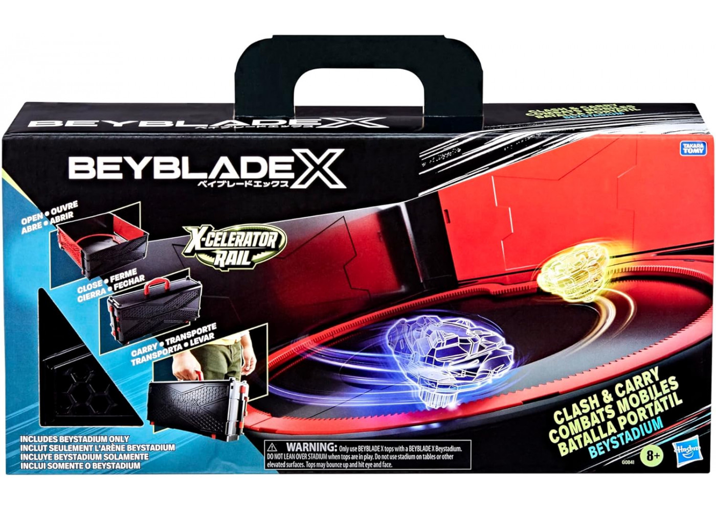 Арена Бейблейд Х Збирається в Кейс Beyblade Beystadium X-Celerator Clash and Carry Battle Arena Hasbro G0841
