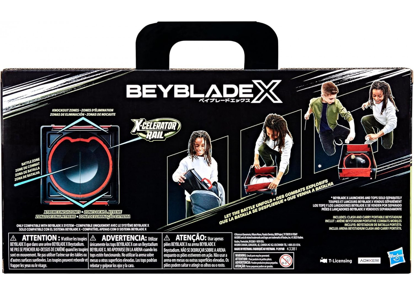 Арена Бейблейд Х Збирається в Кейс Beyblade Beystadium X-Celerator Clash and Carry Battle Arena Hasbro G0841