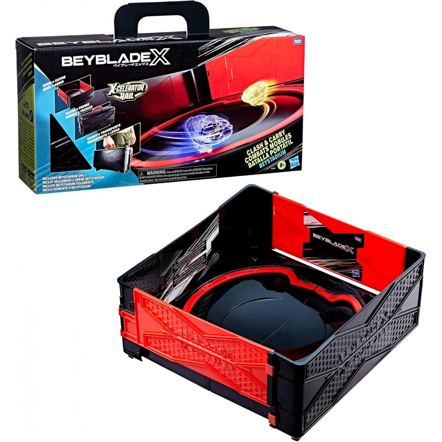 Арена Бейблейд Х Збирається в Кейс Beyblade Beystadium X-Celerator Clash and Carry Battle Arena Hasbro G0841