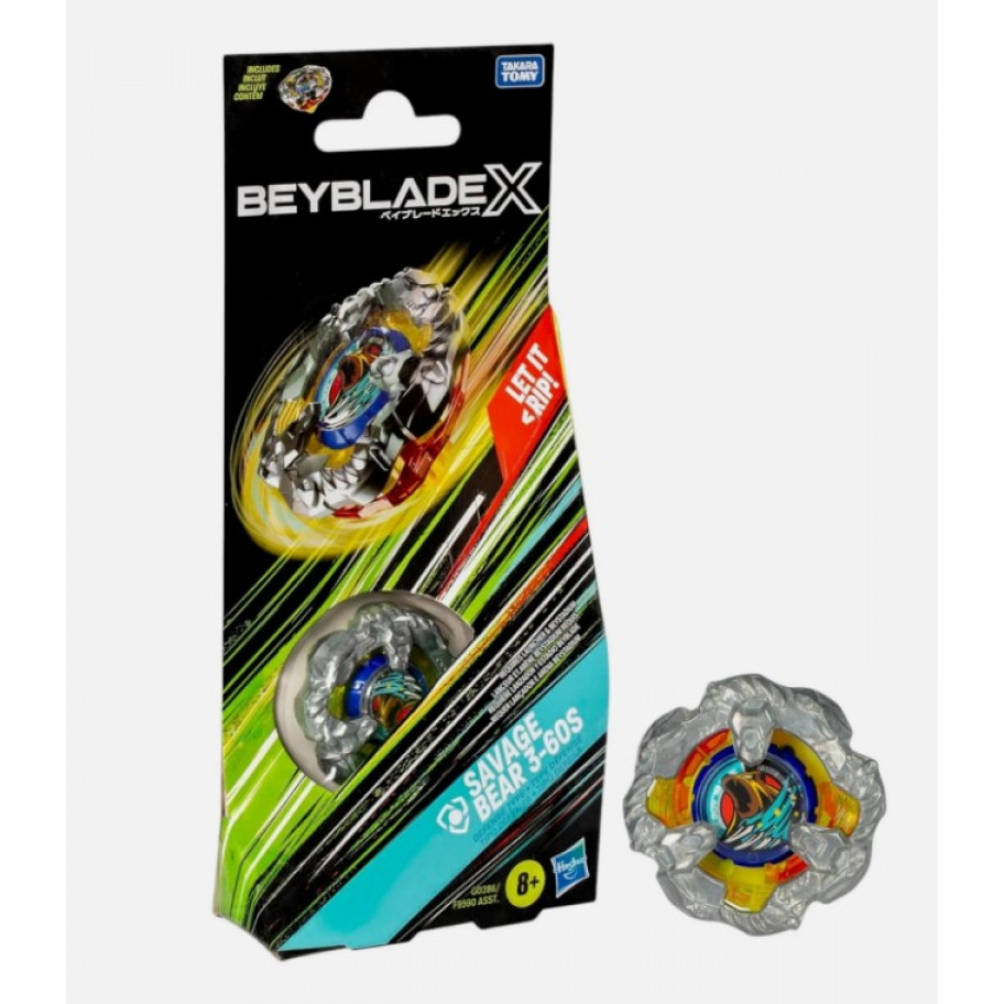 Бейблейд X Волчок Дикий Медведь Beyblade X Savage Bear 3-60S Booster Set Hasbro G0286