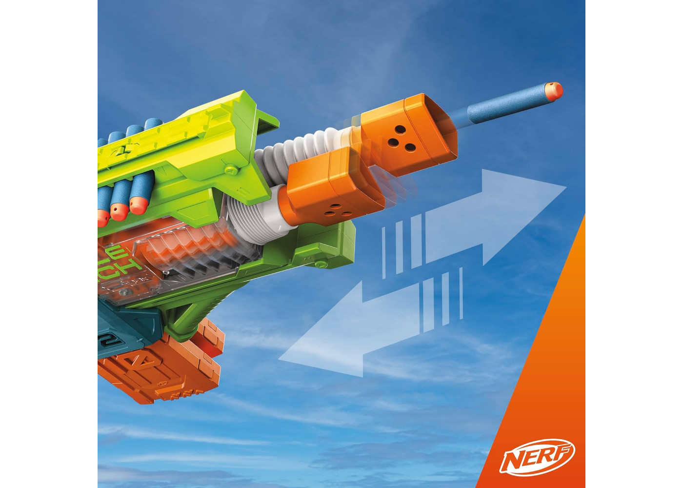 Моторизований Бластер Нерф Еліт 2.0 Подвійний Удар та 50 Пуль NERF Elite 2.0 Double Punch Hasbro F6363