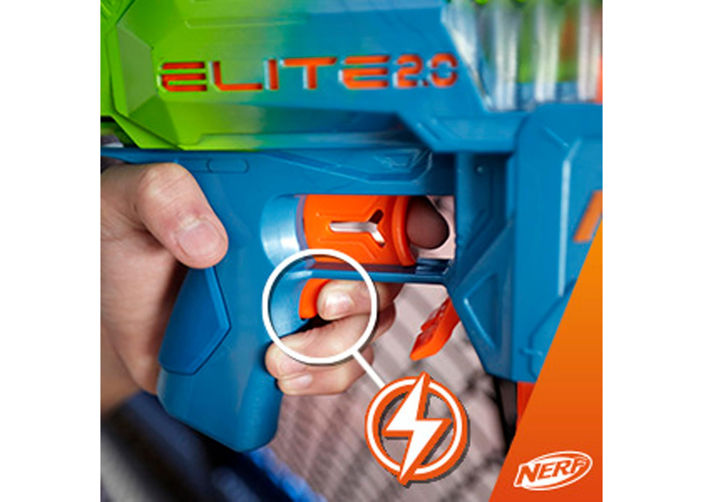 Моторизований Бластер Нерф Еліт 2.0 Подвійний Удар та 50 Пуль NERF Elite 2.0 Double Punch Hasbro F6363