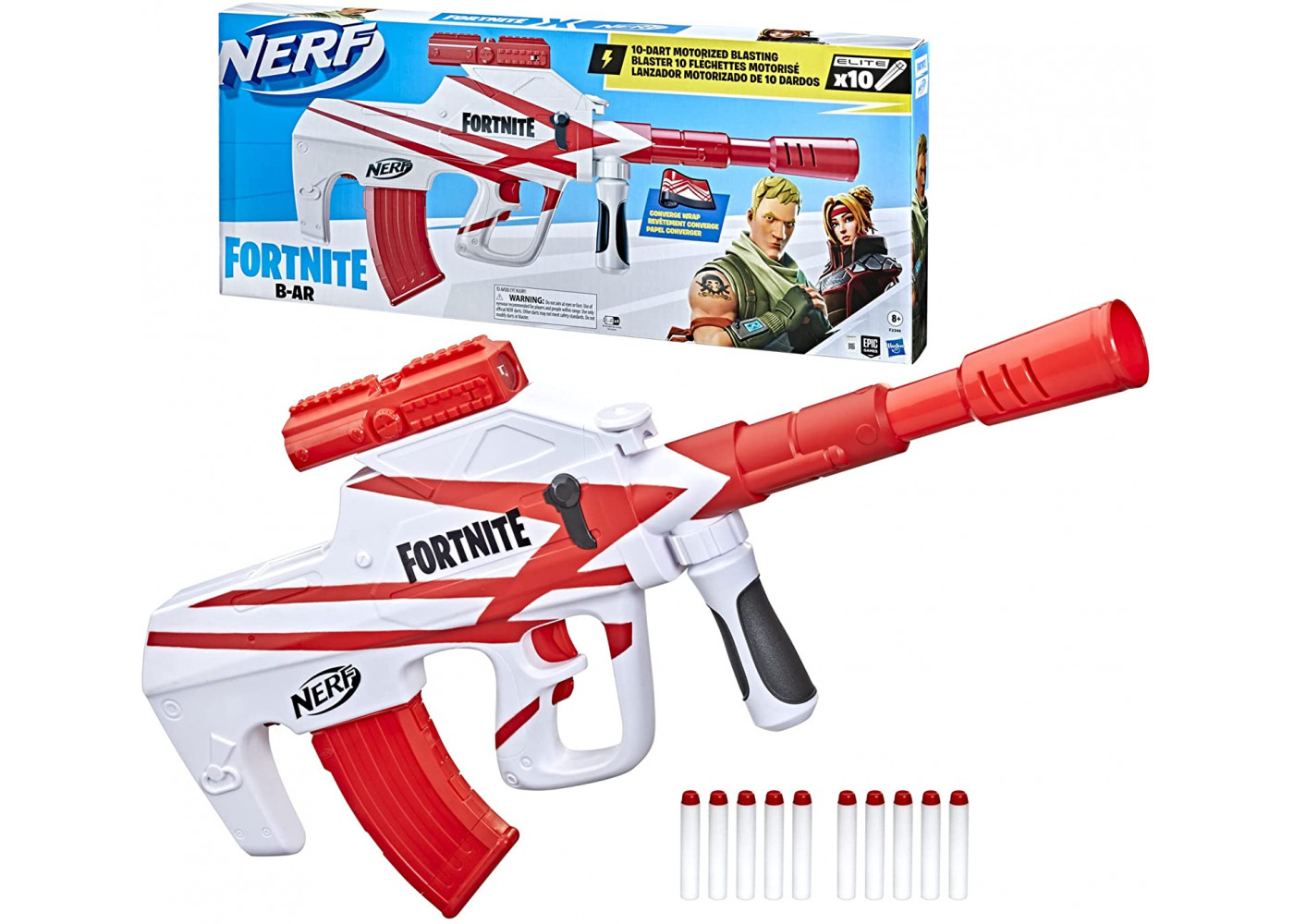 Бластер Нерф Фортнайт B-AR Моторизированный Nerf Fortnite B-AR Motorized Hasbro F2344