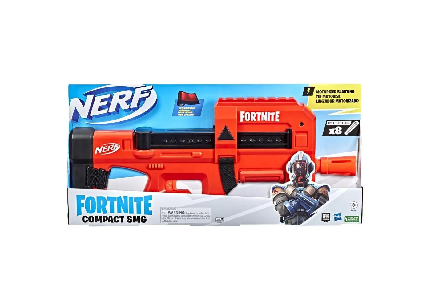 Бластер Нерф Фортнайт Compact SMG Моторизированный Nerf Fortnite Compact SMG Motorized Hasbro F4106