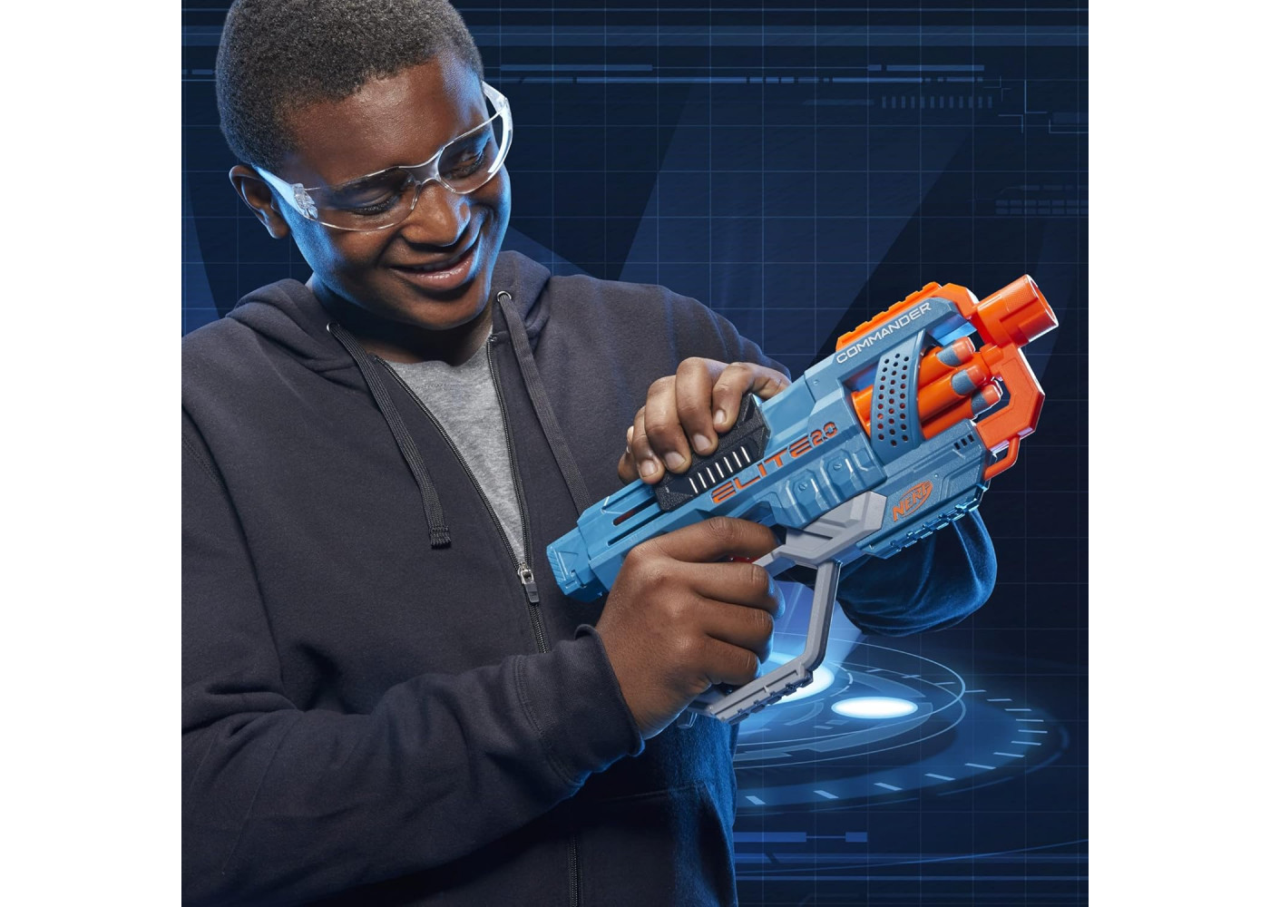 Бластер Нерф Еліт 2.0 Коммандер та 12 Пуль NERF Elite 2.0 Commander RD-6 Hasbro E9485