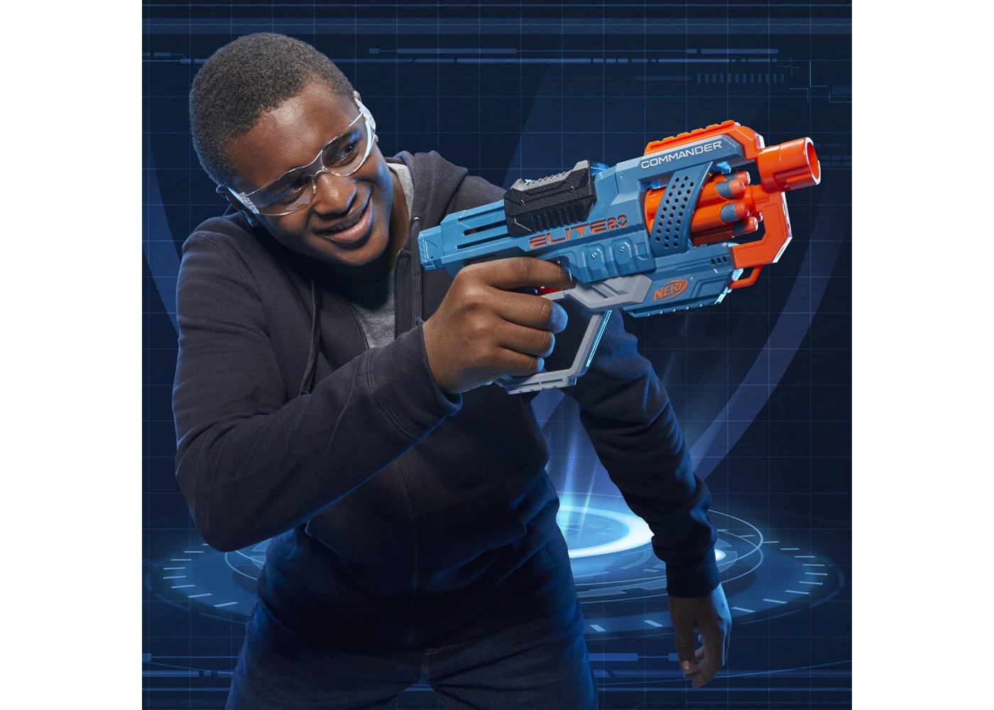 Бластер Нерф Еліт 2.0 Коммандер та 12 Пуль NERF Elite 2.0 Commander RD-6 Hasbro E9485