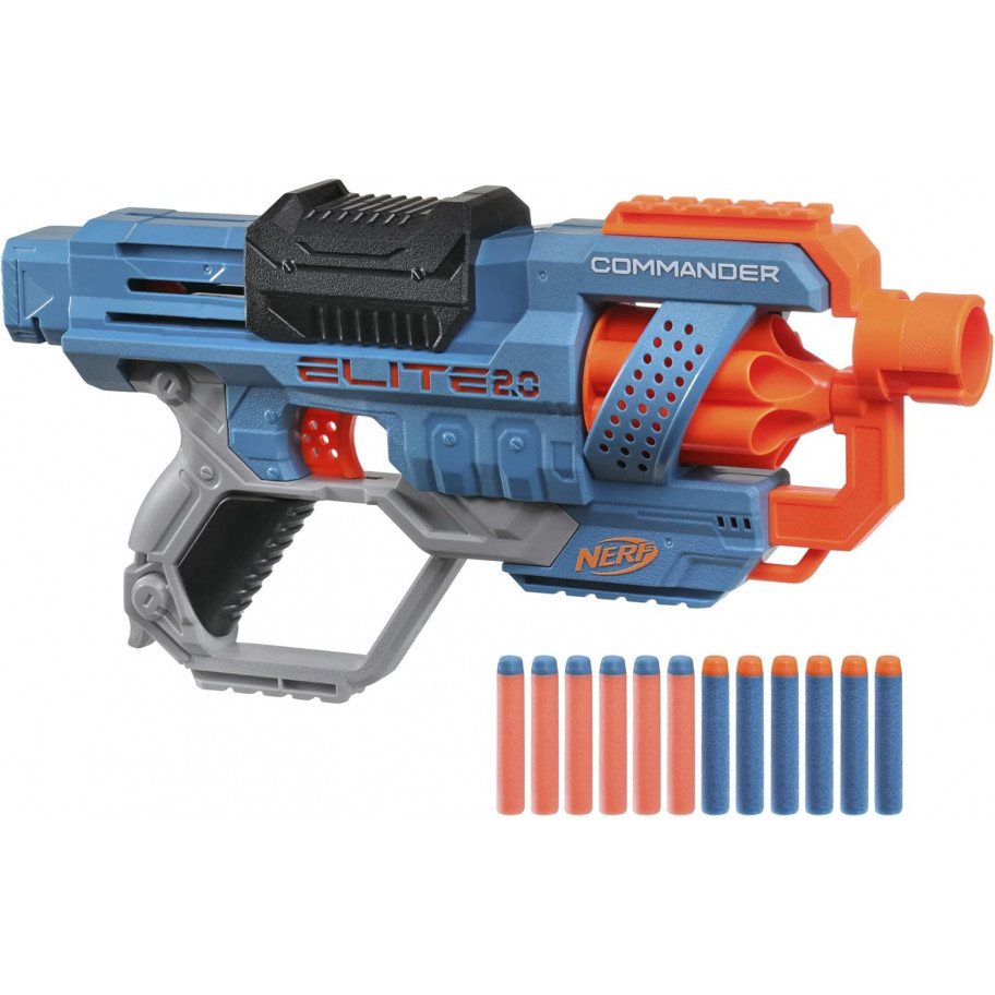 Бластер Нерф Еліт 2.0 Коммандер та 12 Пуль NERF Elite 2.0 Commander RD-6 Hasbro E9485