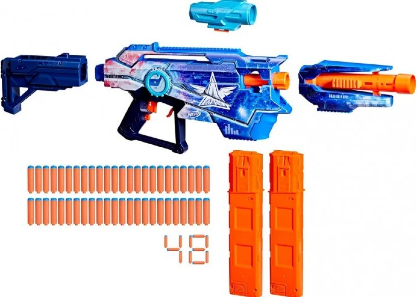 Бластер Нерф Галактичний Командир 48 Пуль (Уцінка) NERF Loadout Galactic Commander Hasbro BG1580