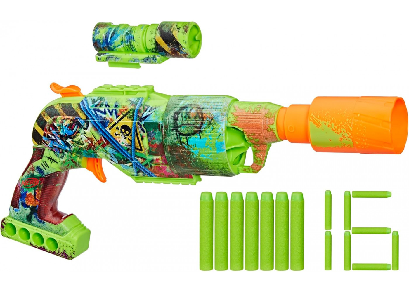 Бластер Нерф Зомбі Бурильник і 16 Пуль NERF Zombie Driller Hasbro F8960