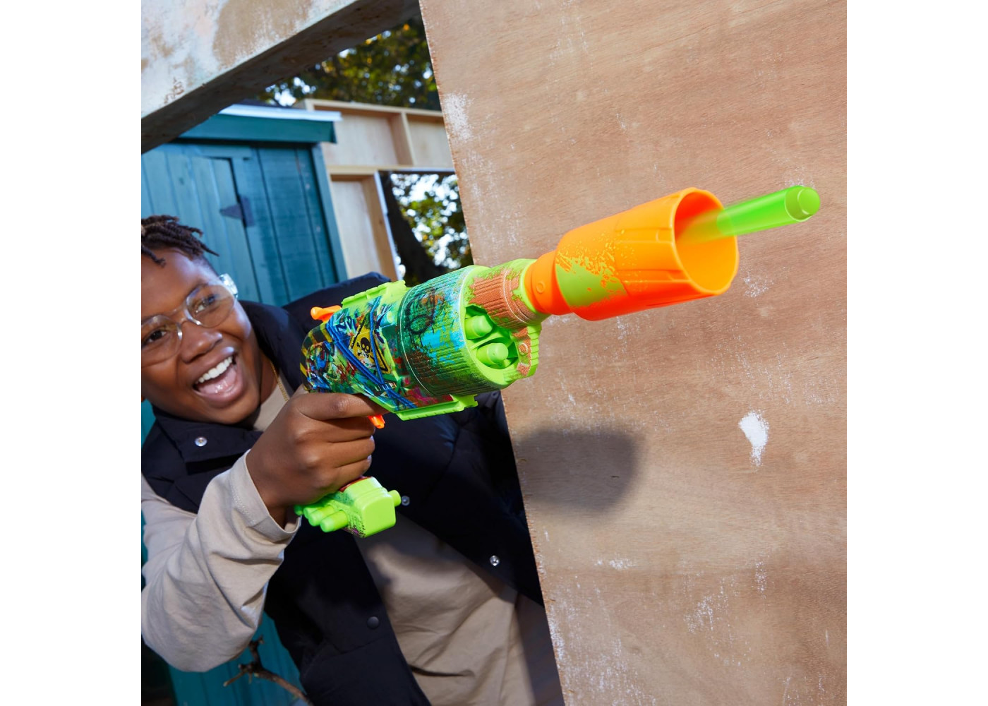 Бластер Нерф Зомбі Бурильник і 16 Пуль NERF Zombie Driller Hasbro F8960