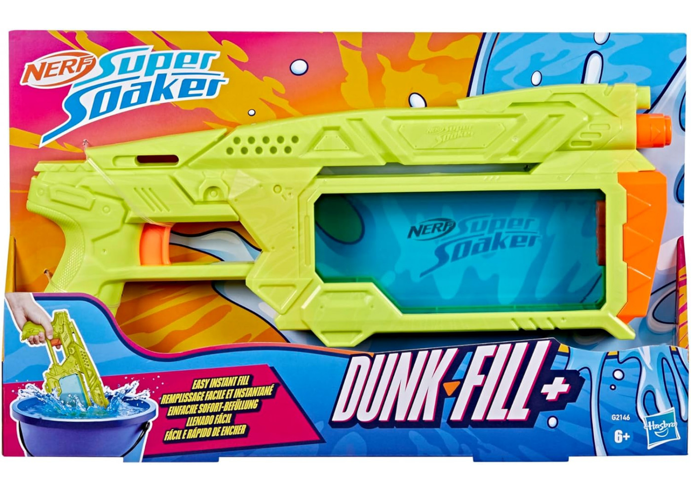 Бластер Нерф Водяний Занур та Наповни Nerf Super Soaker Dunk-Fill Hasbro G2146