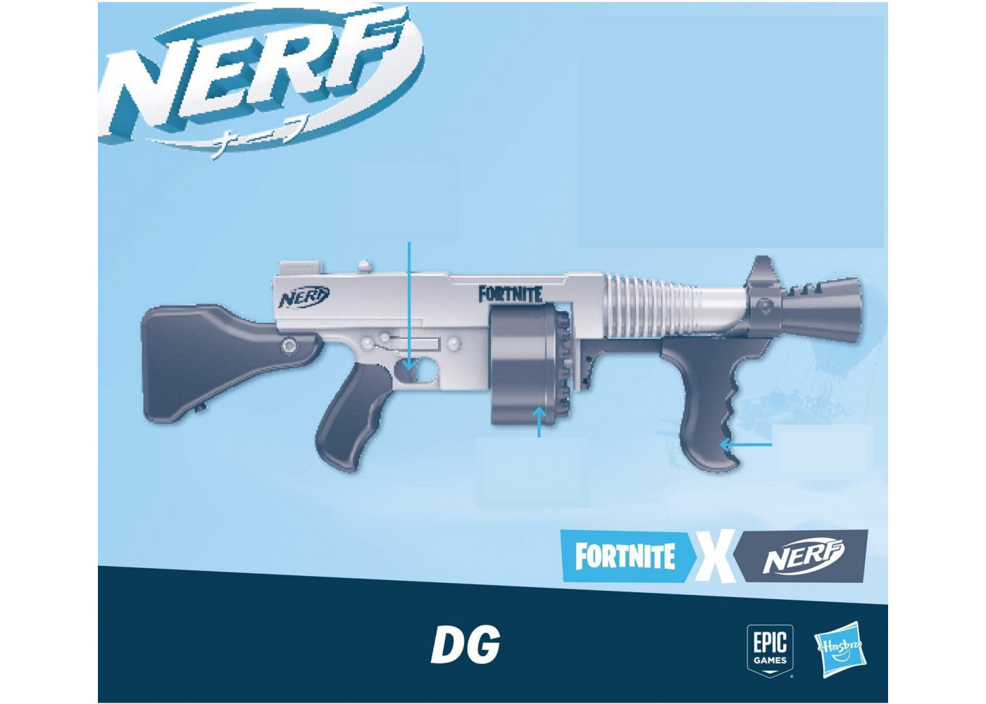 Бластер Нерф Фортнайт Nerf Fortnite Nerf Fortnite DG Dart Hasbro E7521