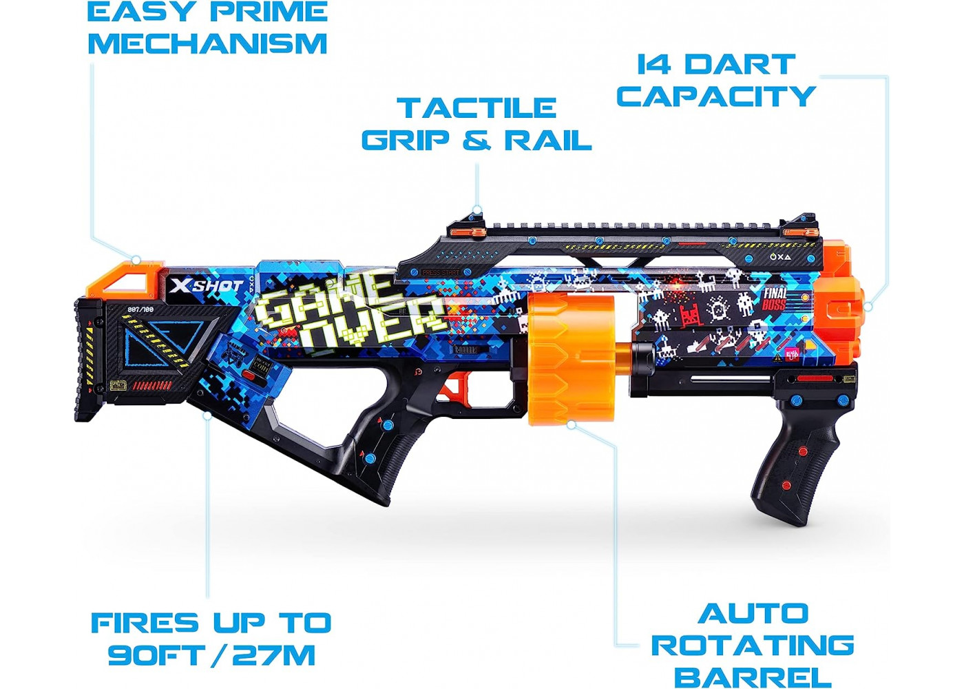 Швидкострільний Бластер Зуру X-Shot Skins Last Stand ZURU 36553A
