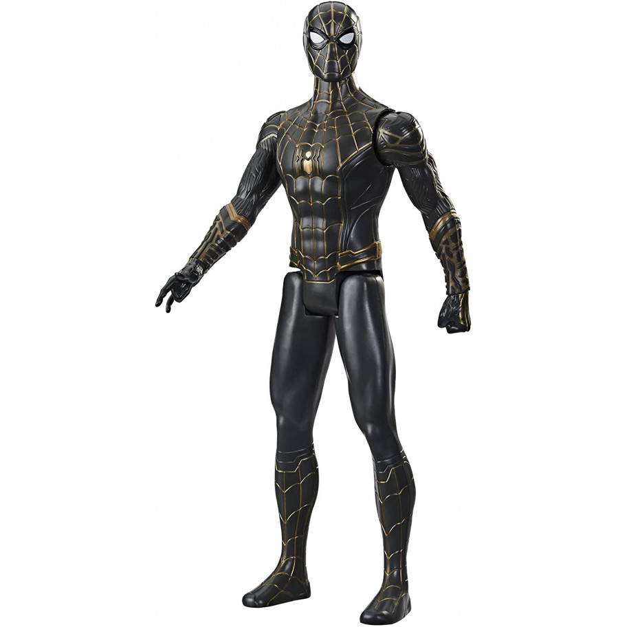 Человек Паук В Чёрно-Золотом Костюме Герой Marvel 30 см Spider-Man Titan Hero Series Hasbro F2438