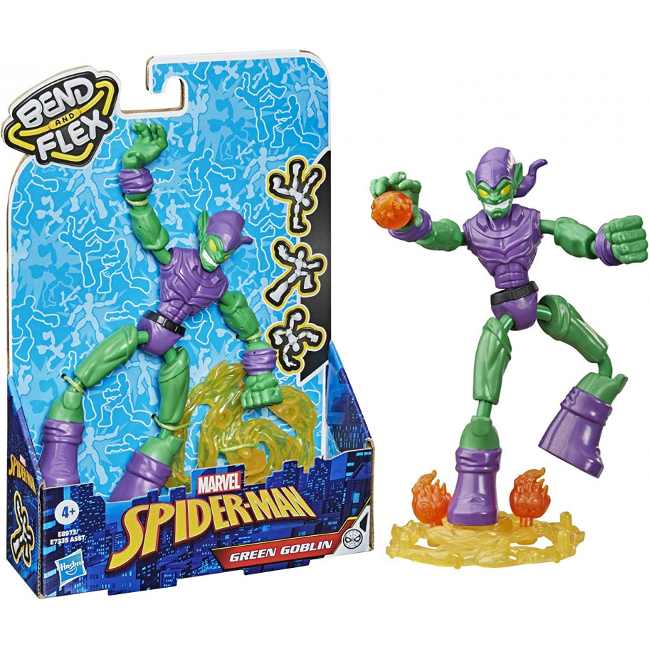 Фігурка Зелений Гоблін (без підставки) гнучка Людина Павук Bend and Flex Green Goblin Hasbro E89B73