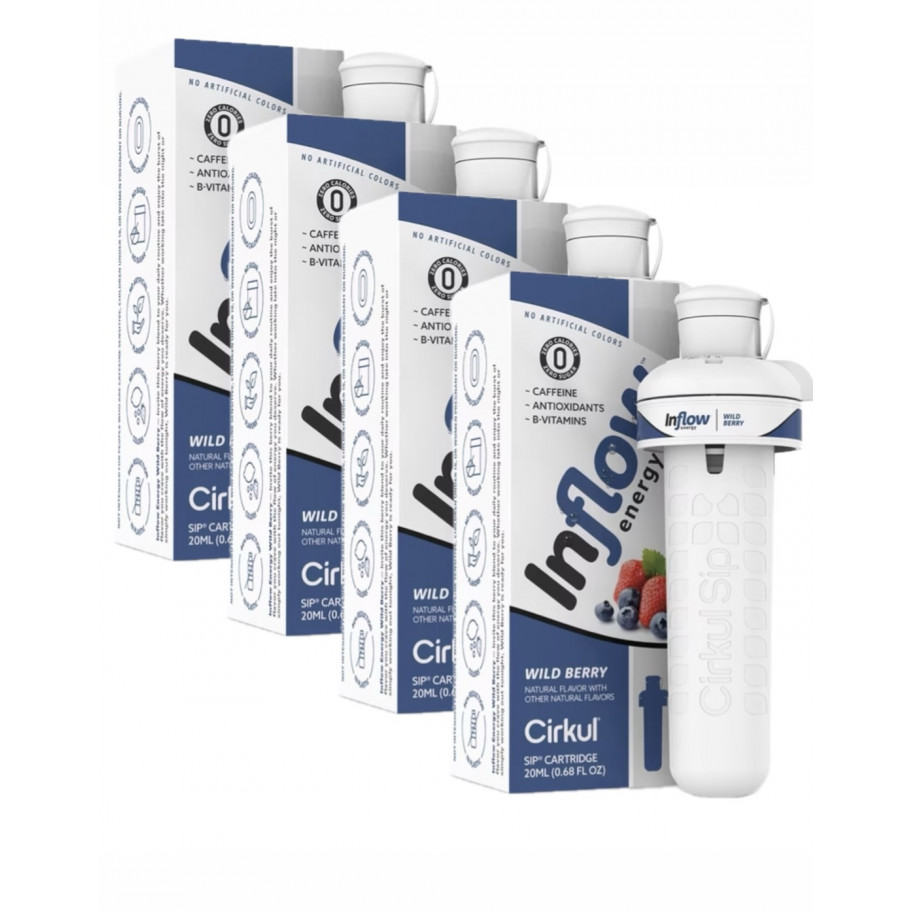 Набір 4 шт Картридж Cirkul зі Смаком Лісова Ягода Inflow Energy Wild Berry Flavor Cartridge 41072-2D