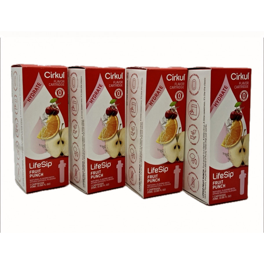 Набір 4 шт Картридж Cirkul зі Смаком Фруктовий Пунш LifeSip Fruit Punch Flavor Cartridge Cirkul 41075-1D