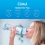 Пляшка для Води Cirkul 650 мл з Блакитною Кришкою 22oz Plastic Bottle Comfort Grip Lid 73374