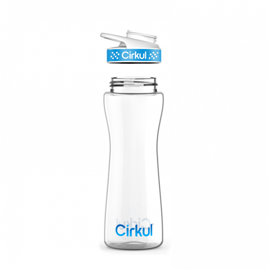 Пляшка для Води Cirkul 650 мл з Блакитною Кришкою 22oz Plastic Bottle Comfort Grip Lid 73374