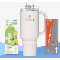 Термокружка Cirkul та 2 картриджі (Лимон, Тропік) Нержавіюча Сталь 1200 мл Tumbler All-Day Cherry Blossom 4102