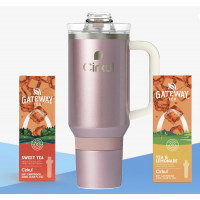 Термокружка Cirkul та 2 картриджа зі смаком Чаю Нержавіюча Сталь 1200 мл Tumbler All-Day Rose Gold 41030-1