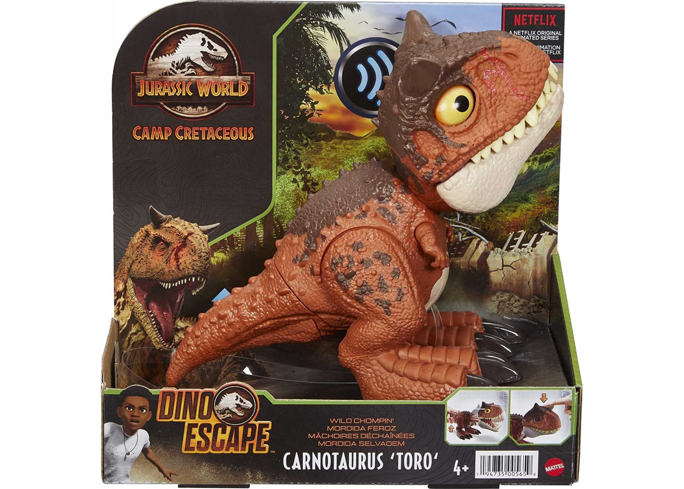 Интерактивный Динозавр Карнотавр Торо Мир Юрского Периода Jurassic World Carnotaurus Toro Mattel HBY85