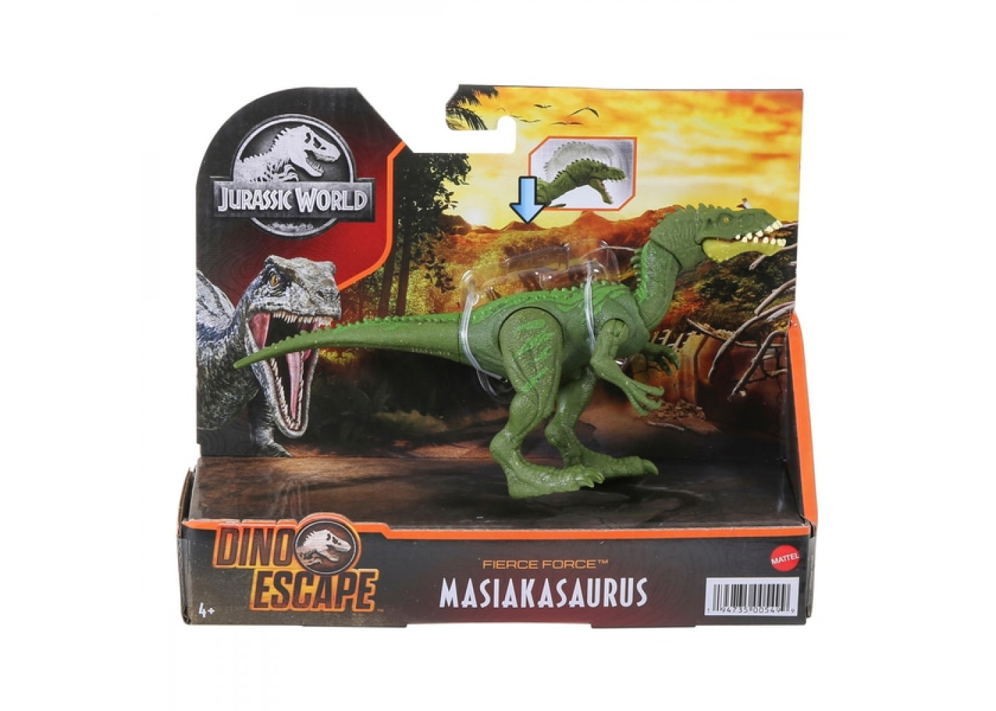 Динозавр Машиаказавр Свирепая Сила Мир Юрского Периода Jurassic World Masiakasaurus Fierce Force Mattel HBY68