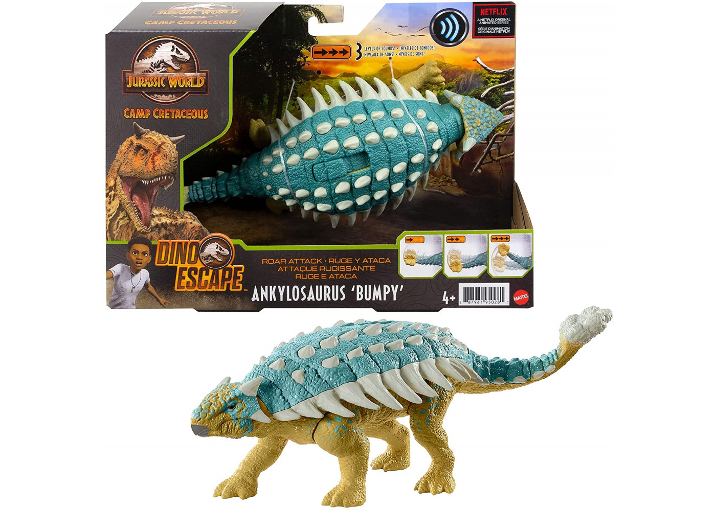 Динозавр Анкилозавр Бампи Мир Юрского Периода Jurassic World Ankylosaurus Bumpy Mattel GWY27
