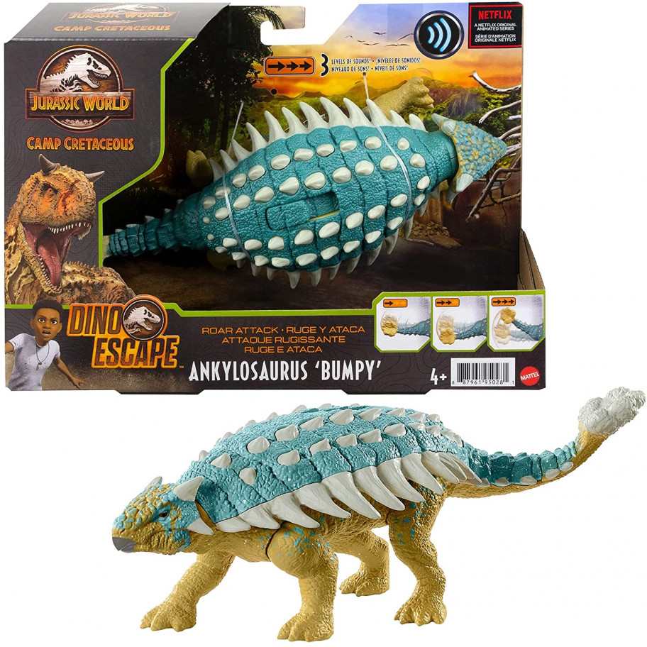 Динозавр Анкілозавр Бампі Світ Юрського Періоду Jurassic World Ankylosaurus Bumpy Mattel GWY27