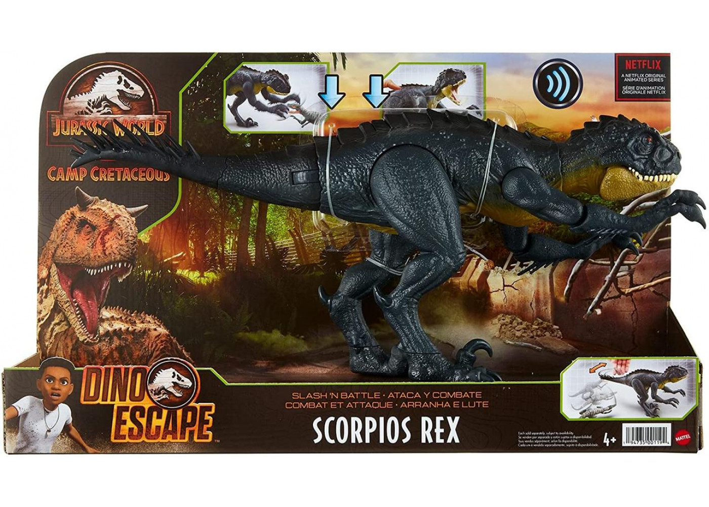 Динозавр (пошкоджений) Скорпіос Рекс Світ Юрського Періоду Jurassic World Scorpios Rex Mattel HCBB03