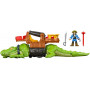 Динозавр Соркозух Крокодил З Фігуркою Пірату Shrikesuchus Crocodile Croc & Pirate Hook Fisher-Price DHH63