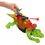 Динозавр Соркозух Крокодил З Фігуркою Пірату Shrikesuchus Crocodile Croc & Pirate Hook Fisher-Price DHH63