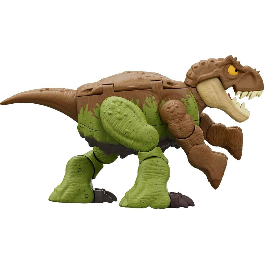 Динозавр Трансформер Тиранозавр Рекс та Анкілозавр Jurassic World T-Rex to Ankylosaurus Mattel HLP06