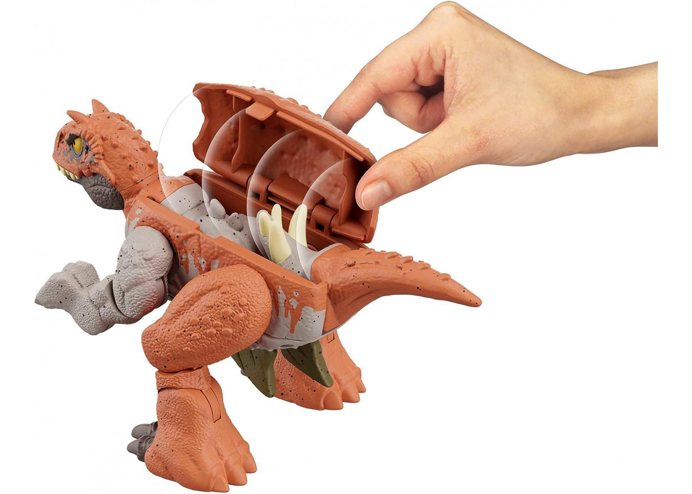 Динозавр Трансформер Карнотавр и Стегозавр Jurassic World Carnotaurus to Stegosaurus Mattel HLP07