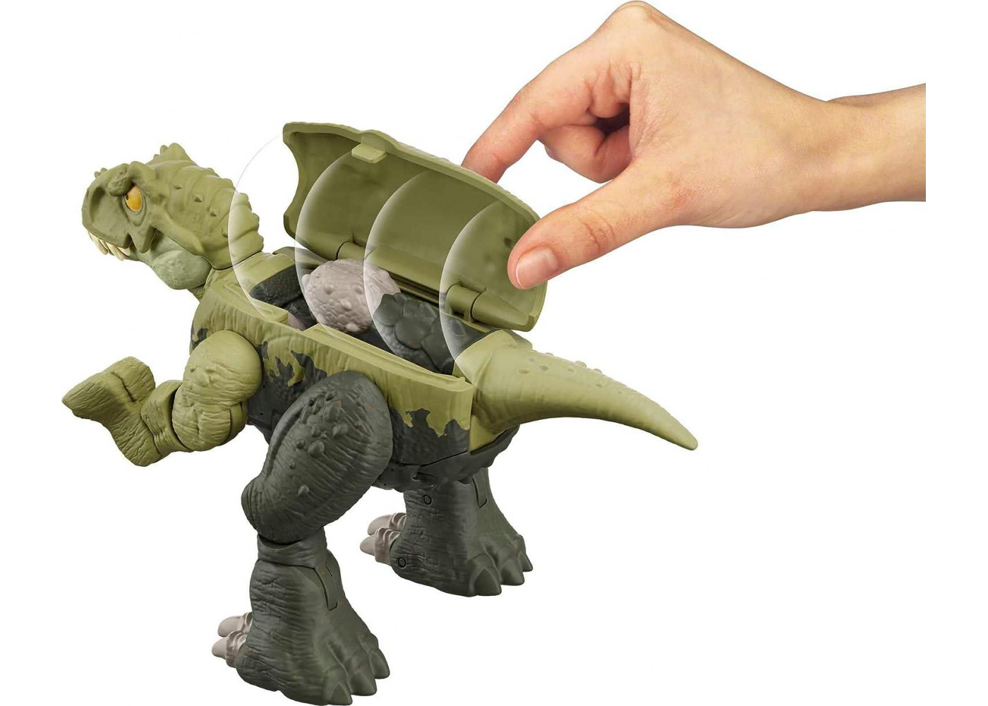 Динозавр Трансформер Тираннозавр Рекс и Анкилозавр Jurassic World T-Rex to Ankylosaurus Mattel HLP08