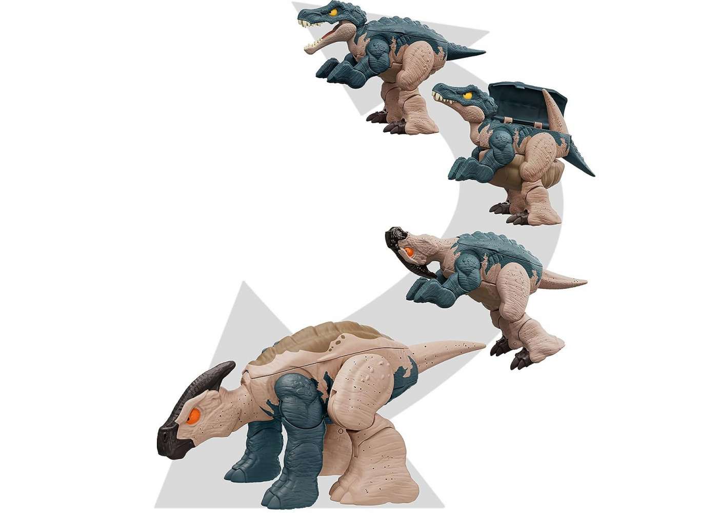Динозавр Трансформер Барионикс и Паразауролоф Jurassic World Baryonyx to Parasoralophous Mattel HLP09