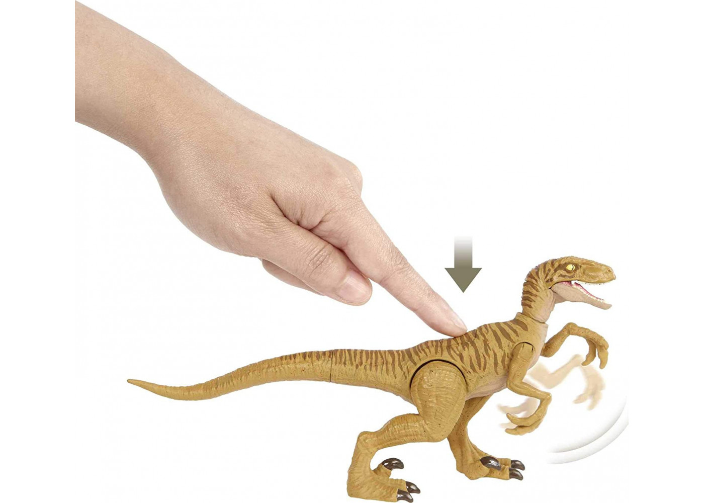 Динозавр Велоцираптор Дикий Удар Мир Юрского Периода Jurassic World Velociraptor Claw Slash Savage Strike Mattel HBX32