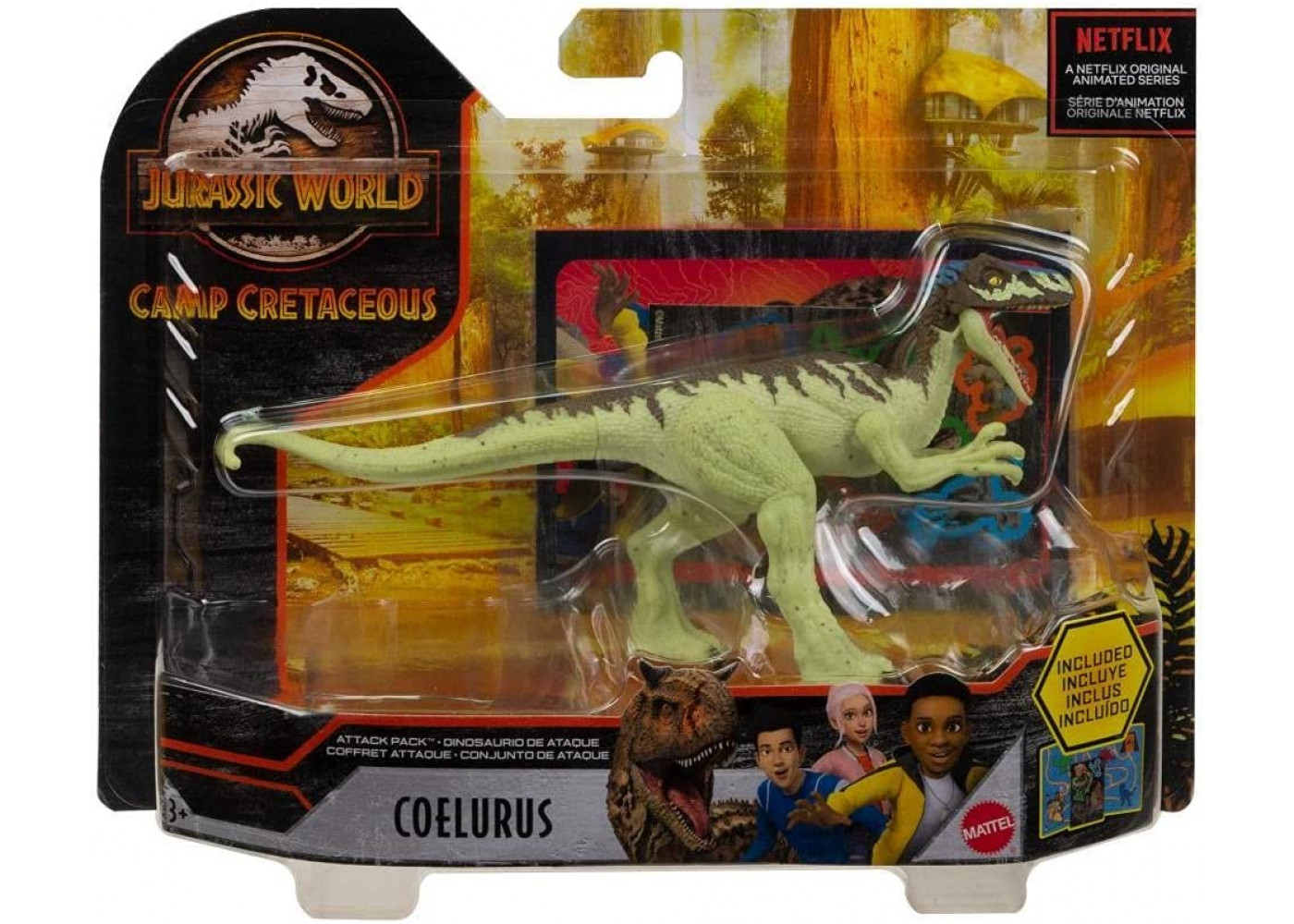 Динозавр Целюр Мир Юрского Периода Jurassic World Coelurus Mattel HBX29
