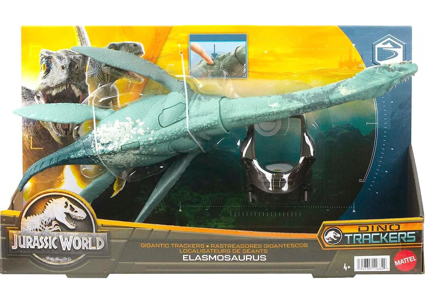 Фигурка Динозавр Эласмозавр Jurassic World Elasmosaurus Mattel HLP26