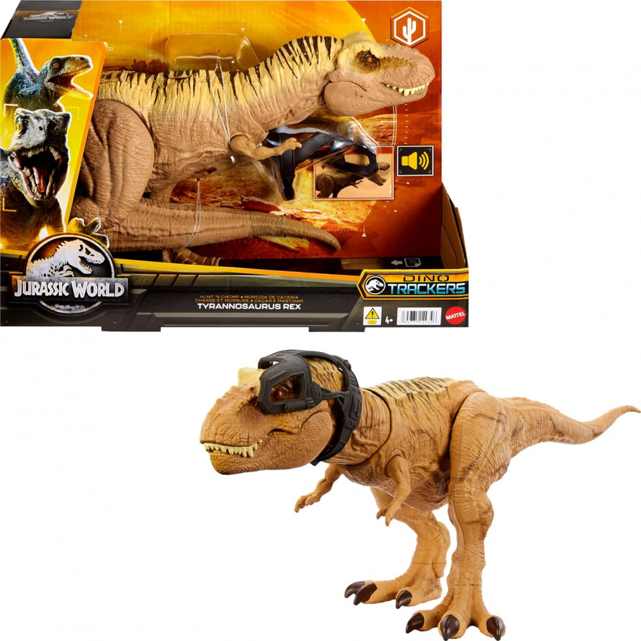Фигурка Динозавр 48 см Тираннозавр Рекс со Звуком Jurassic World Tyrannosaurus Rex Mattel HNT62