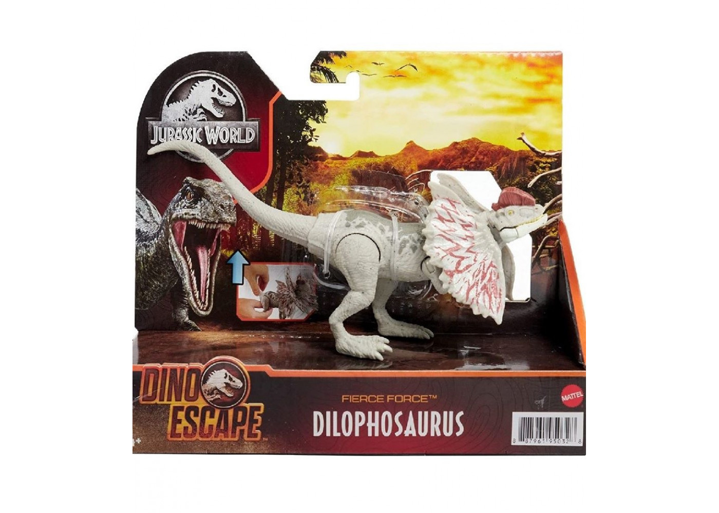 Фігурка Динозавр (Пошкоджена коробка) Дилофозавр Jurassic World Fierce Force Dilophosaurus Mattel GWBY30