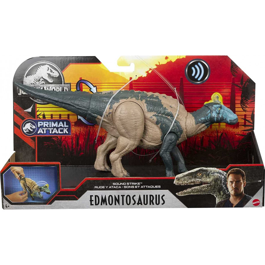 Фигурка Динозавр Эдмонтозавр со Звуком Мир Юрского Периода Jurassic World Edmontosaurus Mattel GJN67