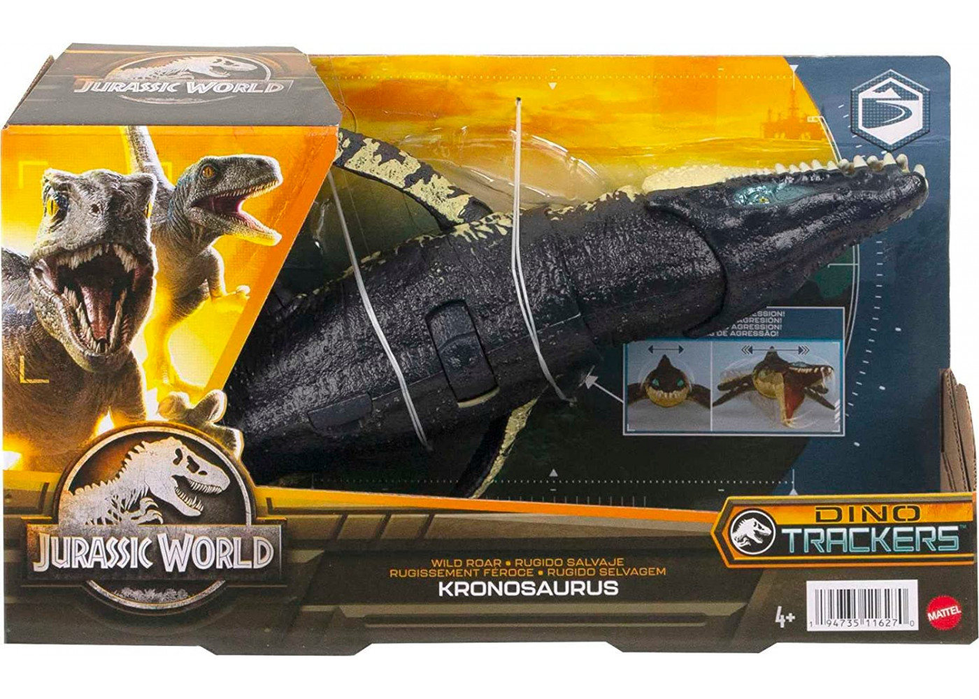 Фигурка Динозавр Кронозавр со Звуком Jurassic World Roar Kronosaurus Mattel HLP18